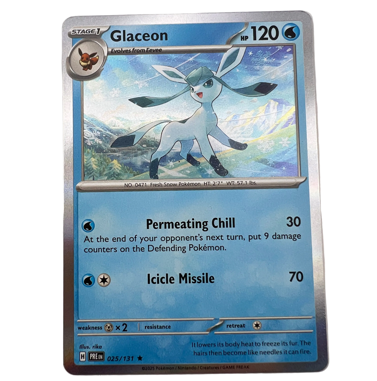 Glaceon #25 Prismatic Evolutions