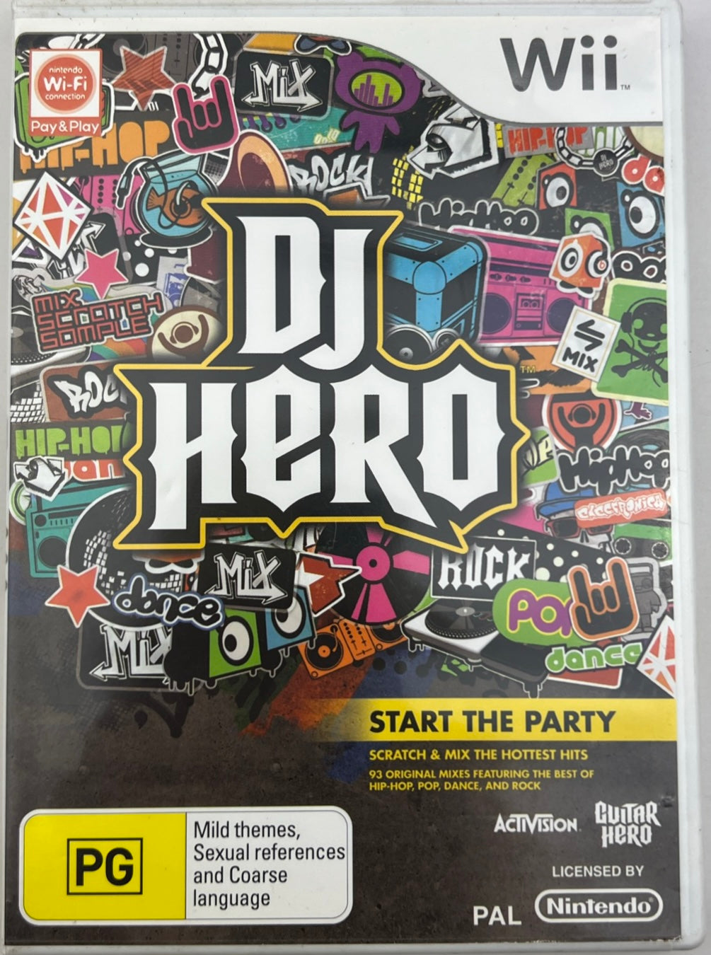 DJ Hero Nintendo Wii Game 2009 with Manual PAL