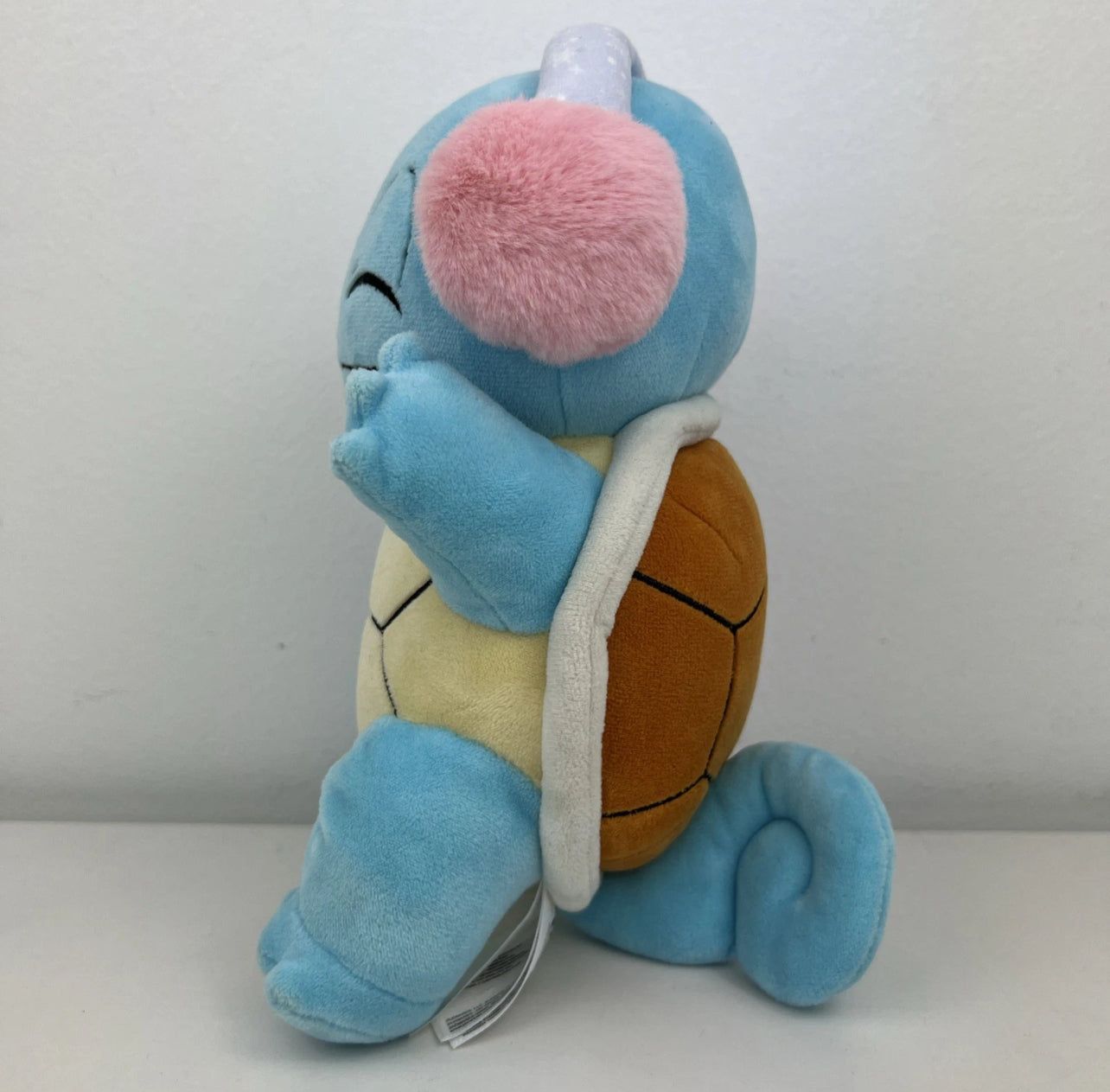 Pokémon Holiday 2025 Squirtle Plush 8” Pink Ear Muffs Official Licensed
