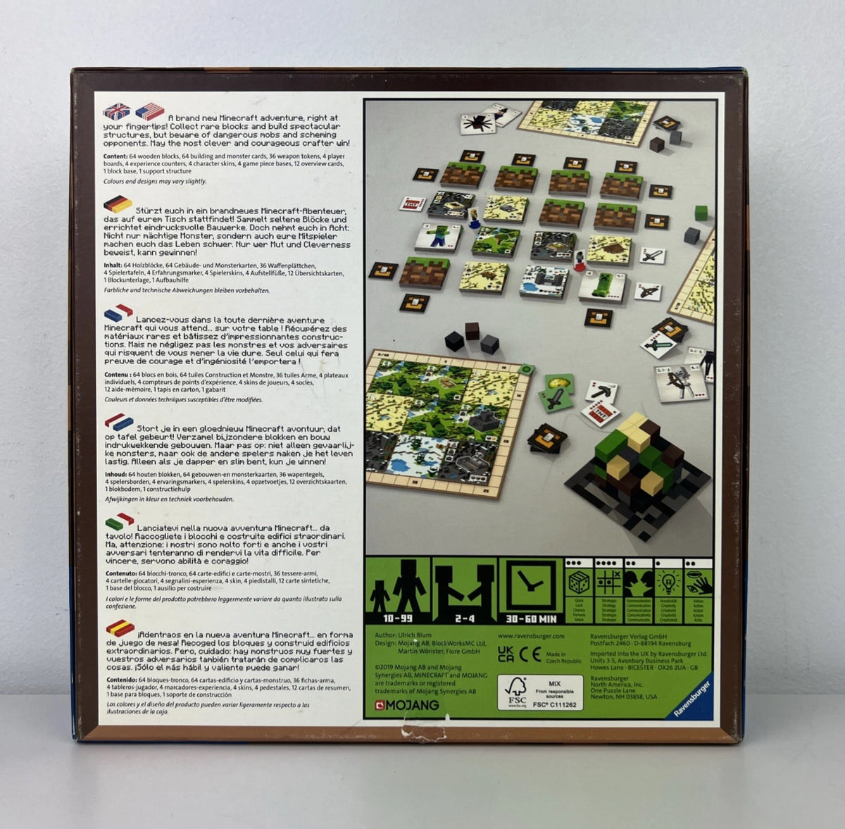 Minecraft Builders & Biomes Board Game Farmer’s Market Expansion Ravensburger