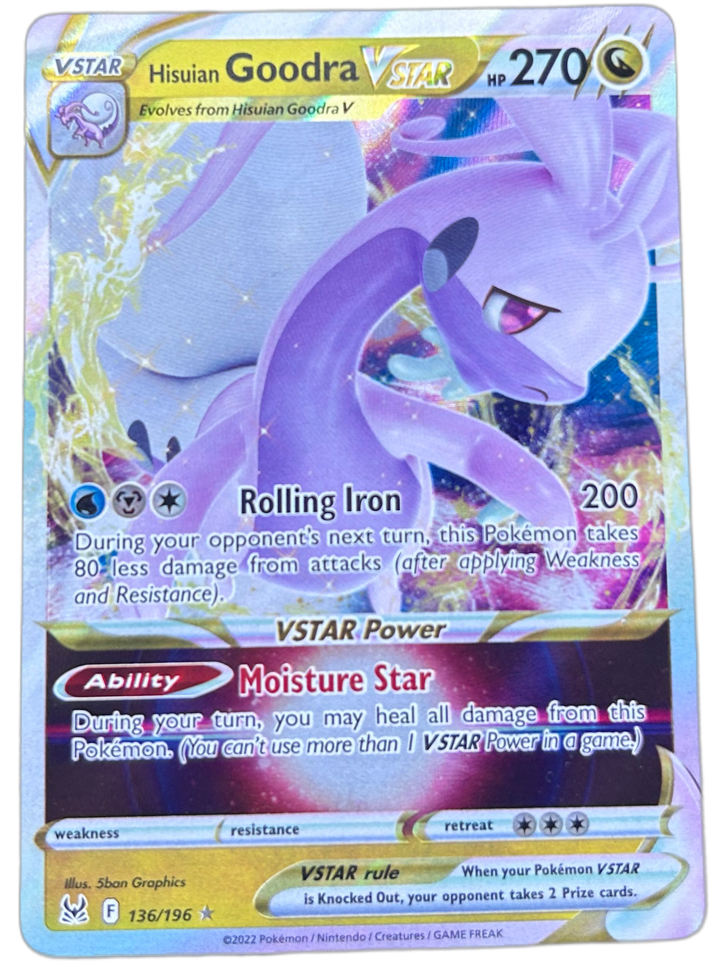 Hisuian Goodra VSTAR #136 Lost Origin