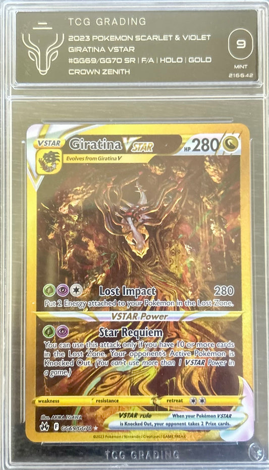 TCG 9 Giratina VSTAR #GG69 m Crown Zenith