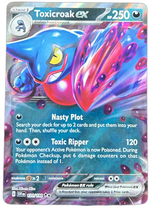 Toxicroak Ex #131 Scarlet & Violet.