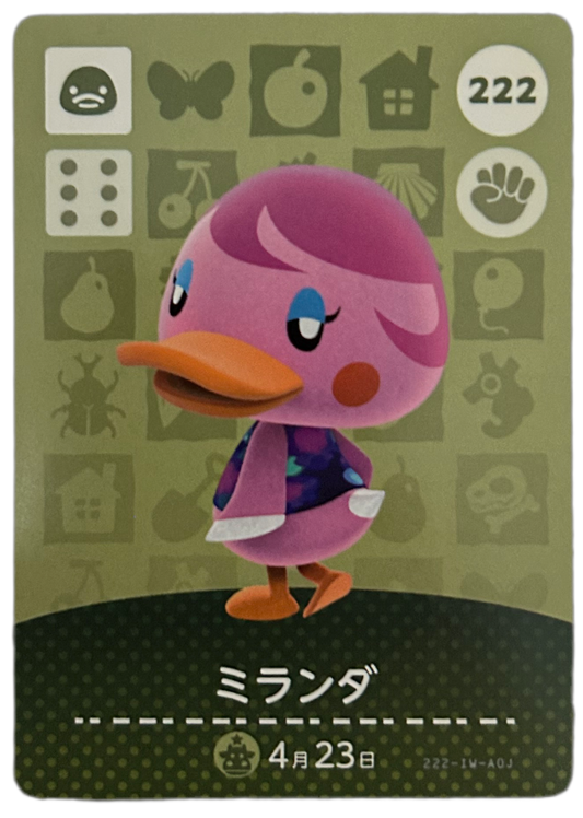 Miranda 222 Animal Crossing Japanese Amiibo Cards