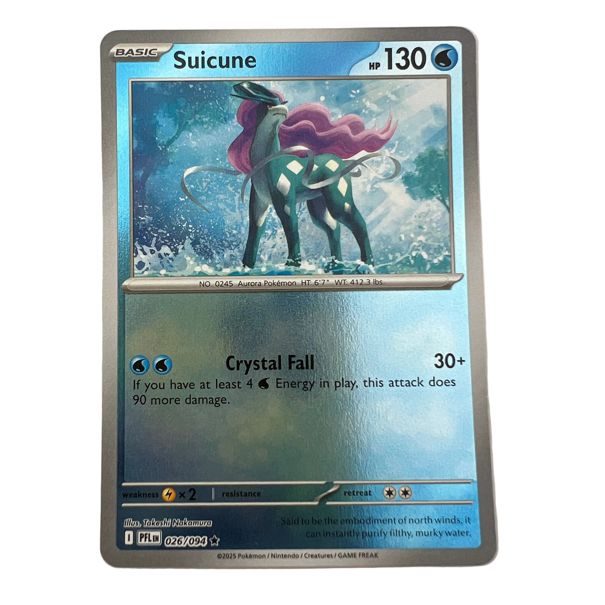 Suicune [Reverse Holo] #26 Phantasmal Flames