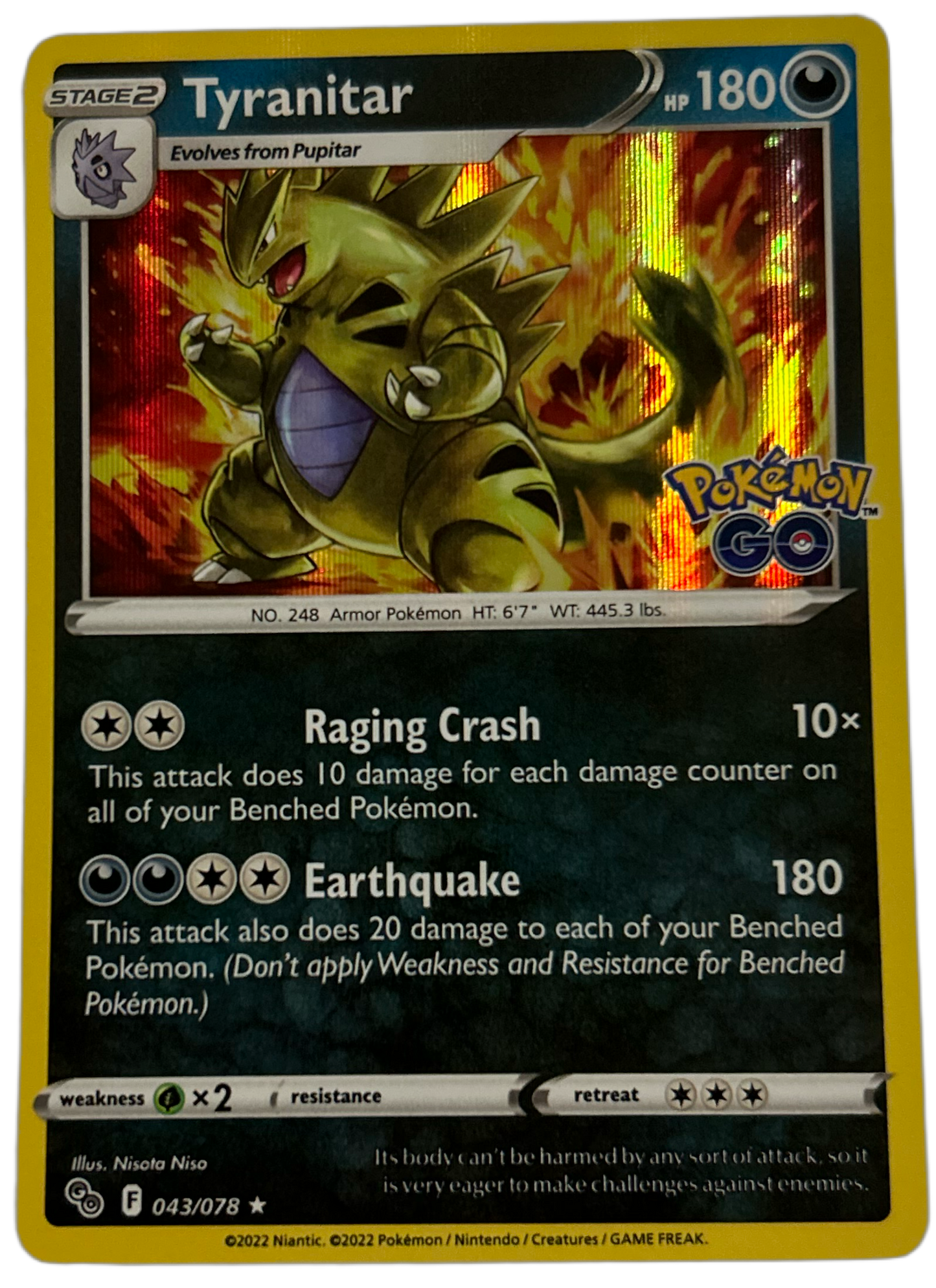 Tyranitar [Holo] #43 Pokemon Go