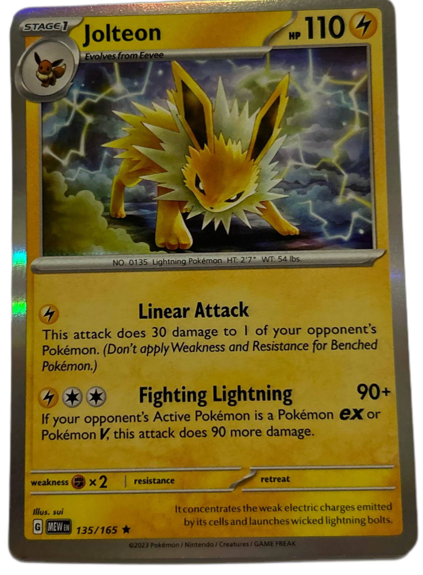 Jolteon [Holo] #135 Scarlet & Violet 151
