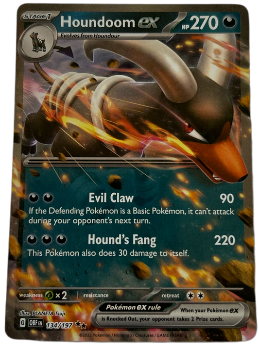 Houndoom Ex #134 Obsidian Flames