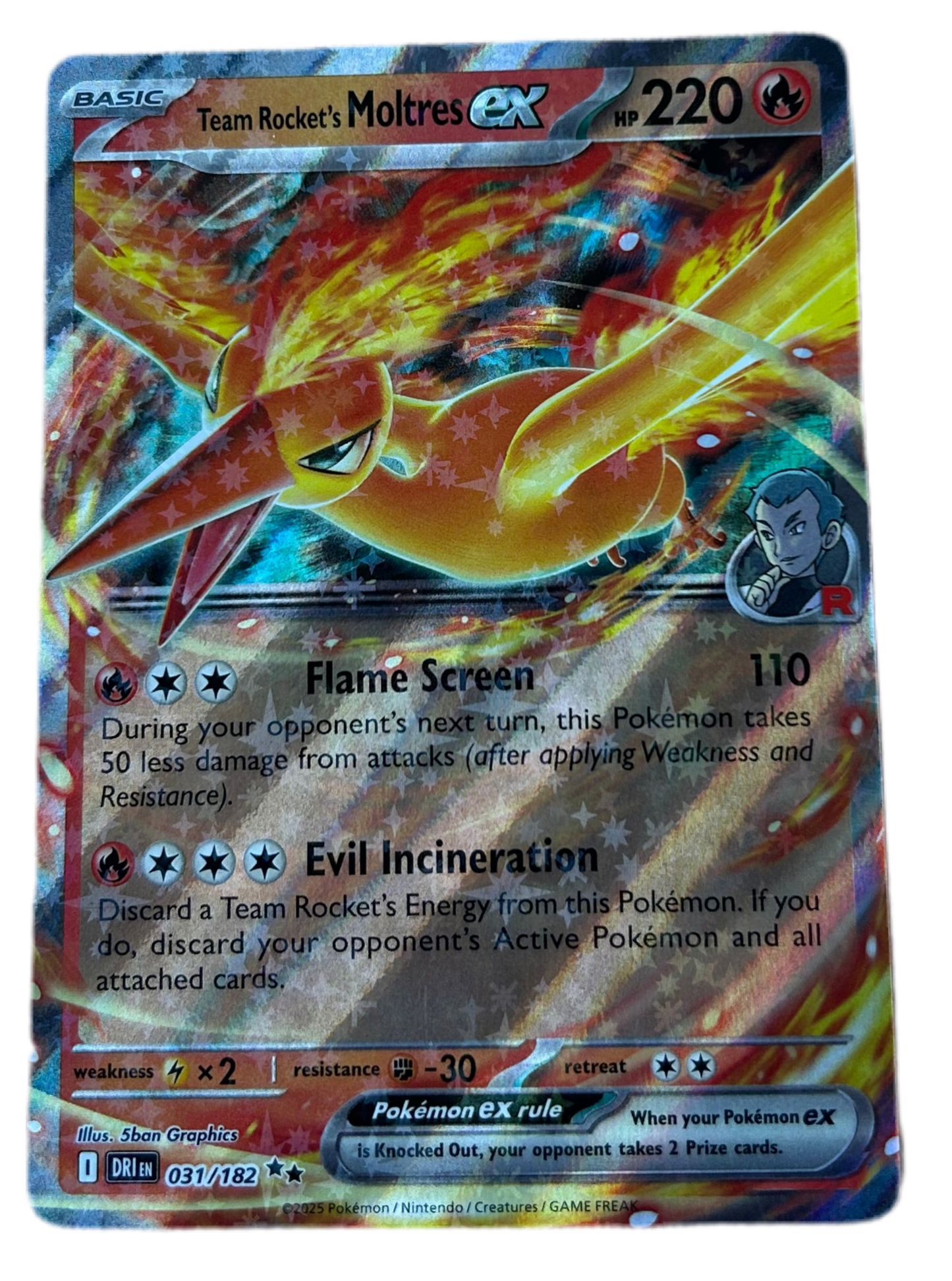 Team Rocket's Moltres Ex #31 Destined Rivals