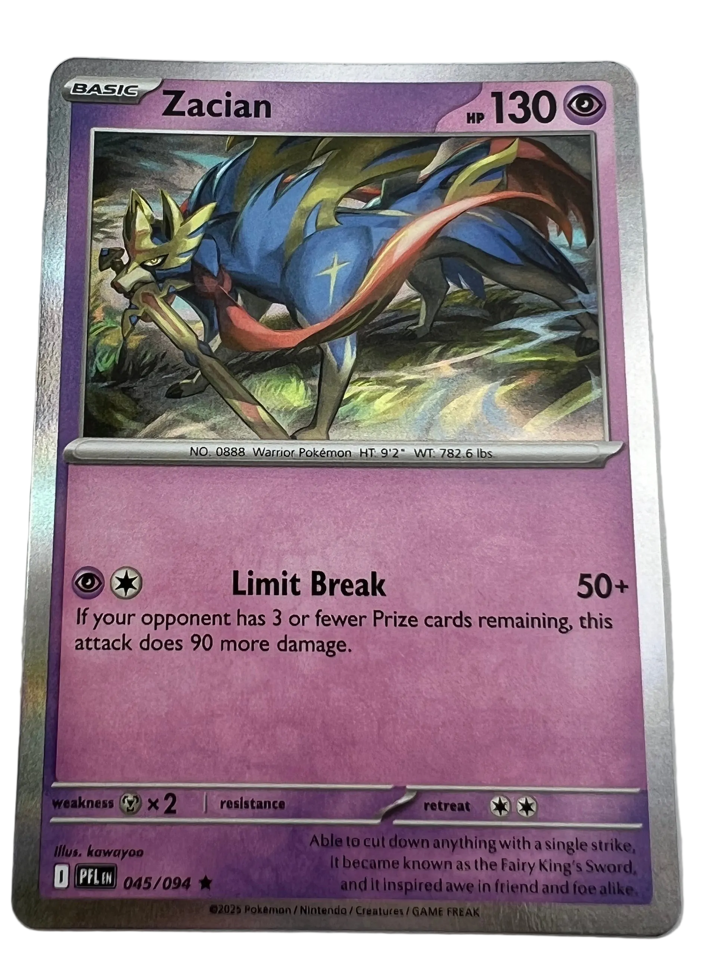 Zacian [Holo] #45 Phantasmal Flames