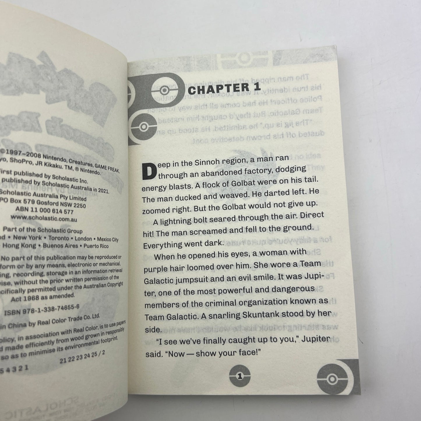 Pokémon Super Special Flip Book The Power of Three / Ancient Pokémon Attack Paperback Book