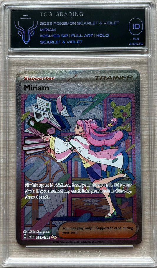 miriam pokemon card graded 2023 Japanese Sv1v Special Art Rare #105 SAR PSA 10 Yamacardo Commemorate your favorite tabletop game with this Miriam 2023 Pokemon Scarlet 2023 Pokemon Scarlet and Violet