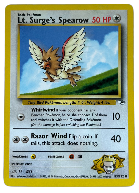 Lt. Surge's Spearow #83 Gym Heroes