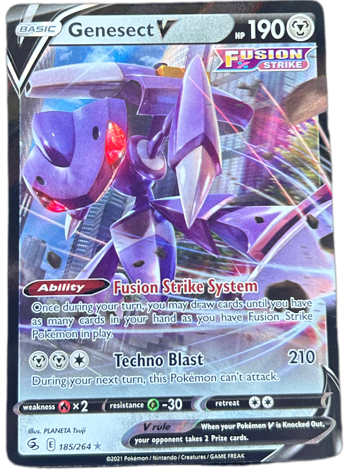 Genesect V #185 [HOLO] Fusion Strike