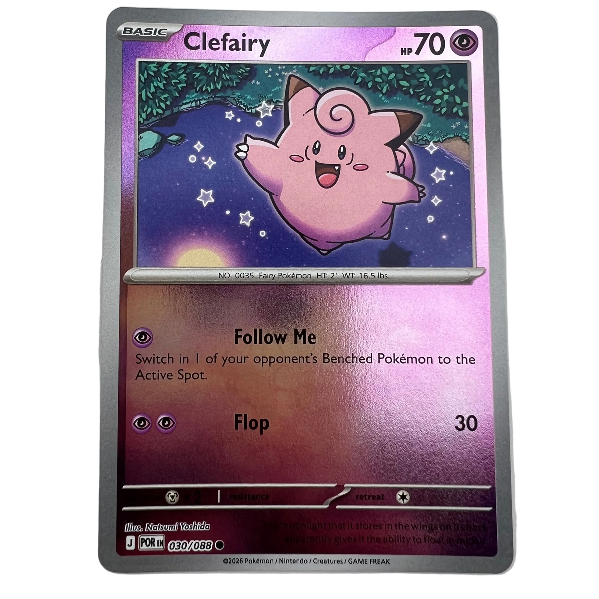 Clefairy [Reverse Holo] #30 Perfect Order