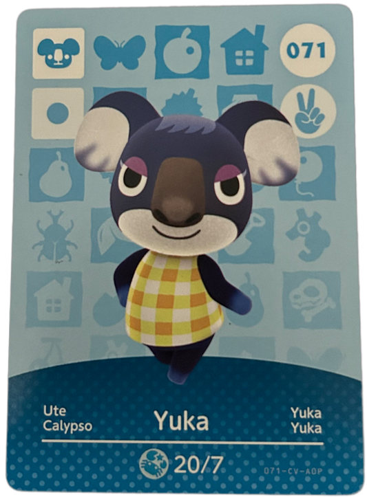 Yuka 071 Animal Crossing Amiibo Card Series 1