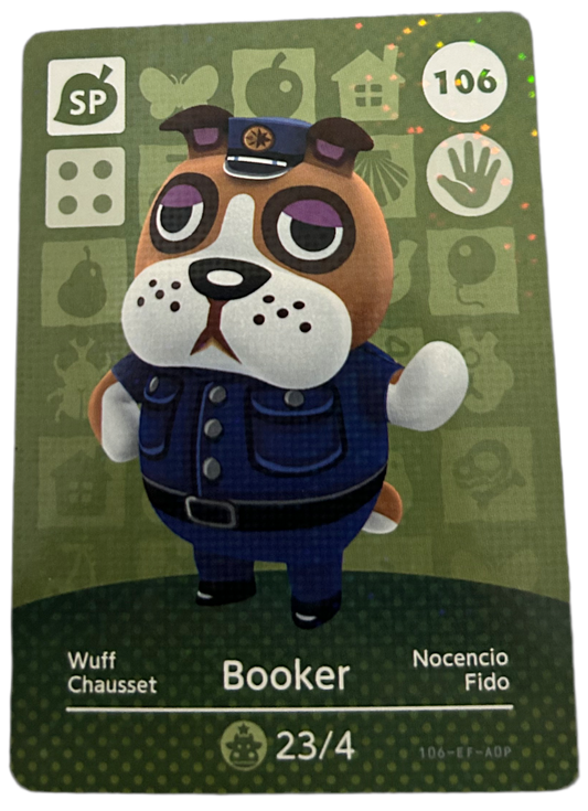 Booker 106 Animal Crossing Amiibo Card Series 2