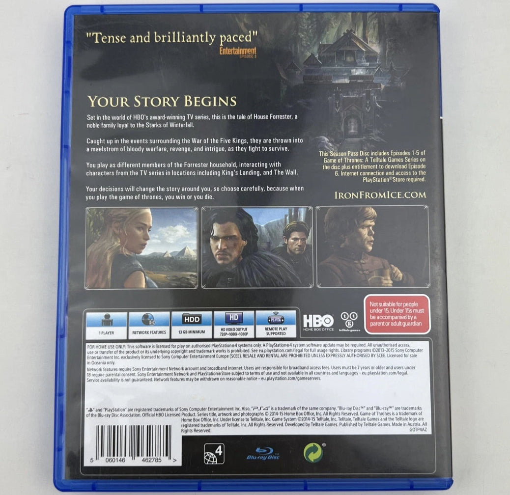 Game of Thrones: The Telltale Series PS4 Game