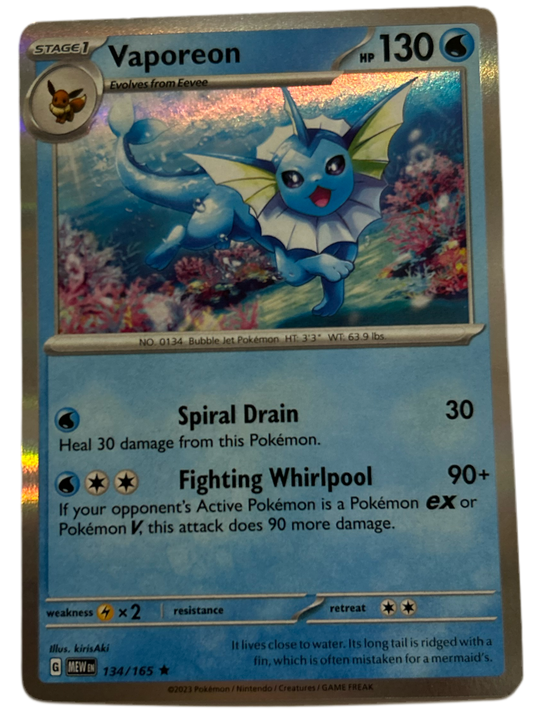 Vaporeon #134 SV 151 Set Holo Rare