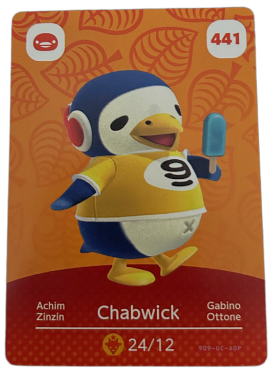 Chabwick 441 Animal Crossing Amiibo Card Series 1