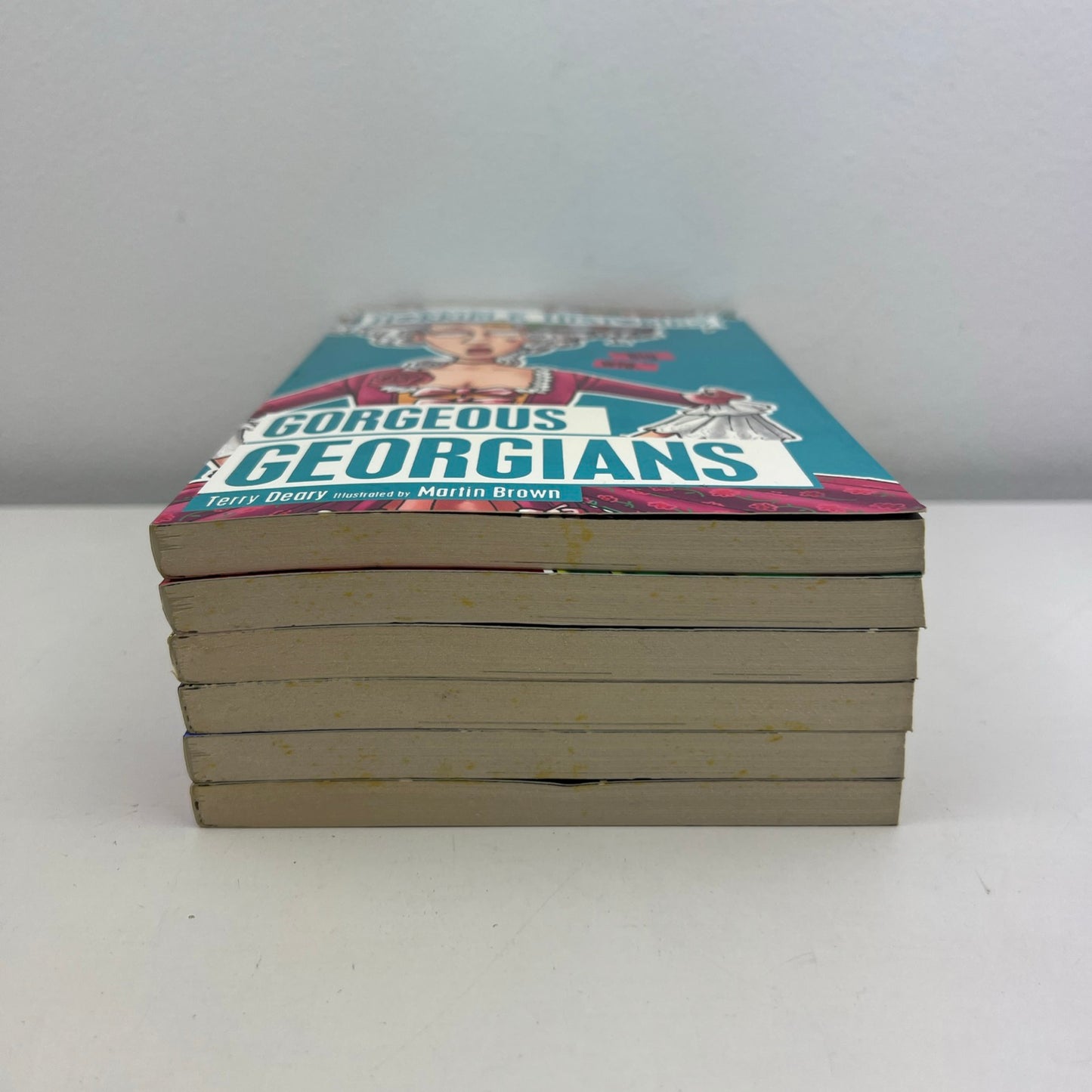 Horrible Histories 6 Book Bundle Terry Deary Scholastic Paperback Collection