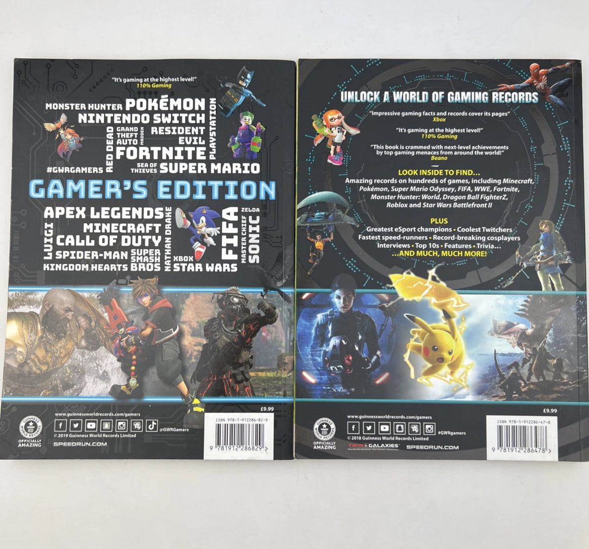 Guinness World Records Gamer’s Edition 2019 & 2020 Book Bundle