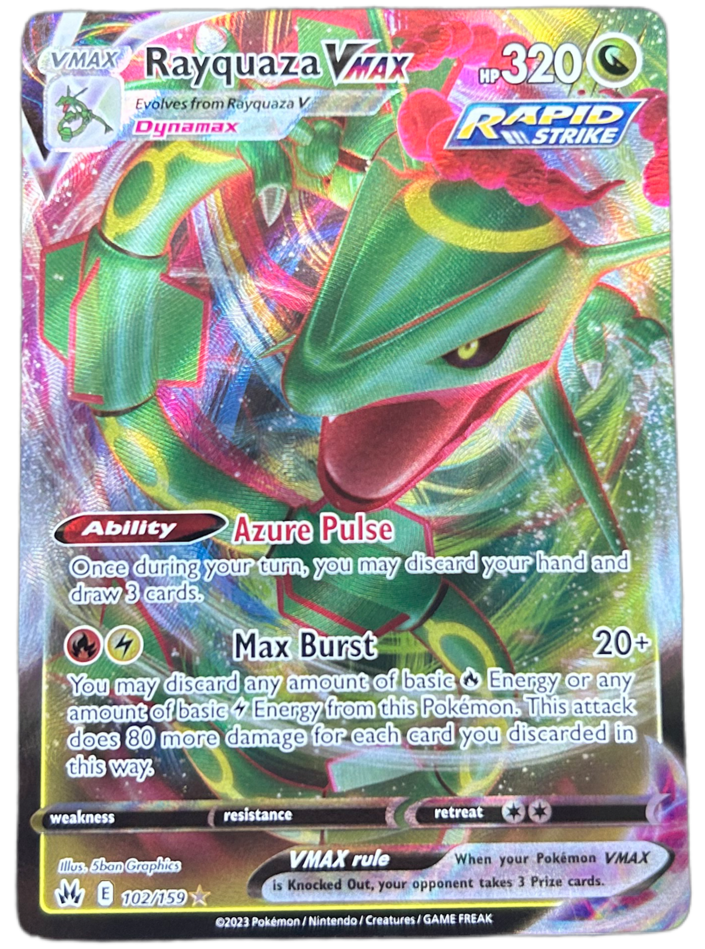 Rayquaza VMAX #102 l Crown Zenith