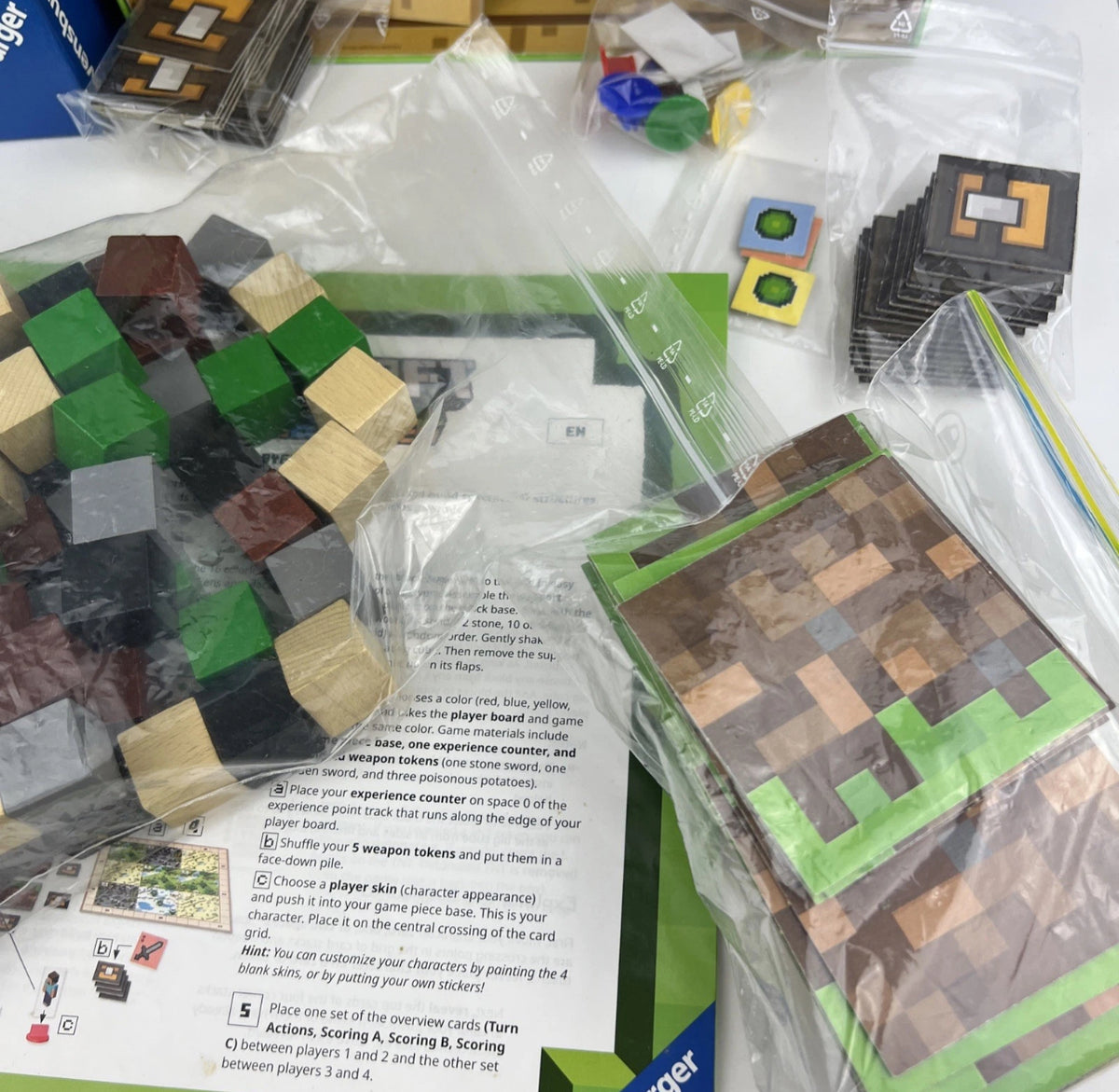 Minecraft Builders & Biomes Board Game Farmer’s Market Expansion Ravensburger