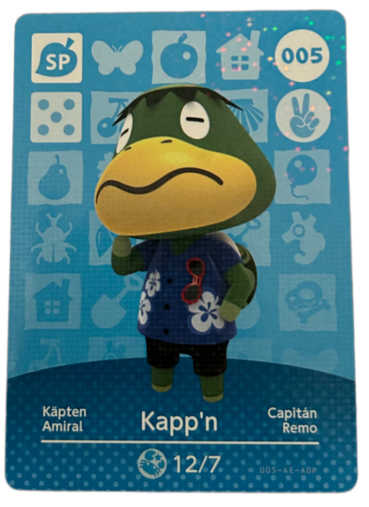 Kapp’n 005 Animal Crossing Amiibo Card Series 1