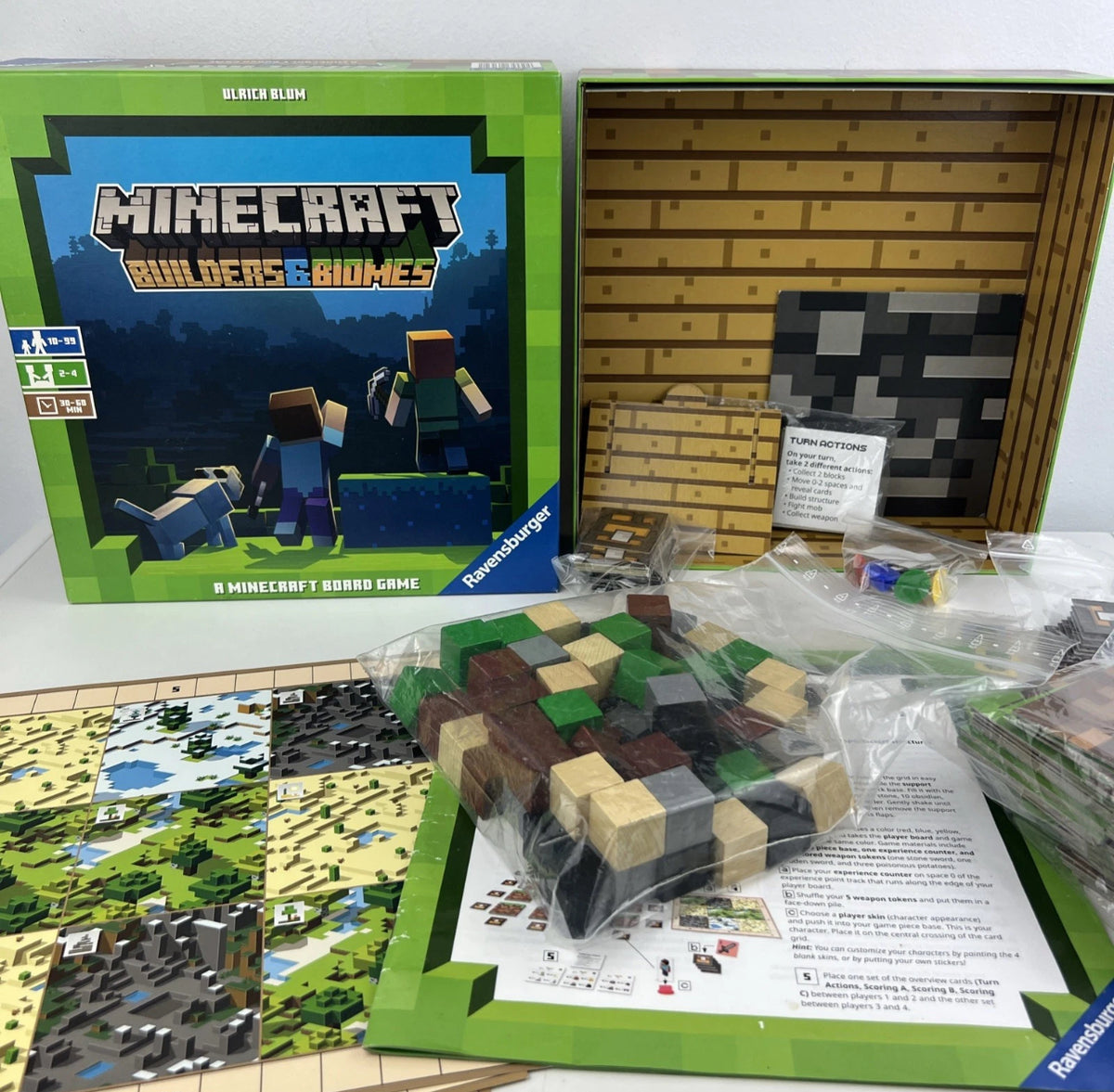 Minecraft Builders & Biomes Board Game Farmer’s Market Expansion Ravensburger