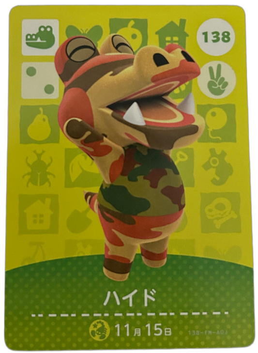 Sly 138 Japanese Animal Crossing Amiibo Card Series 2