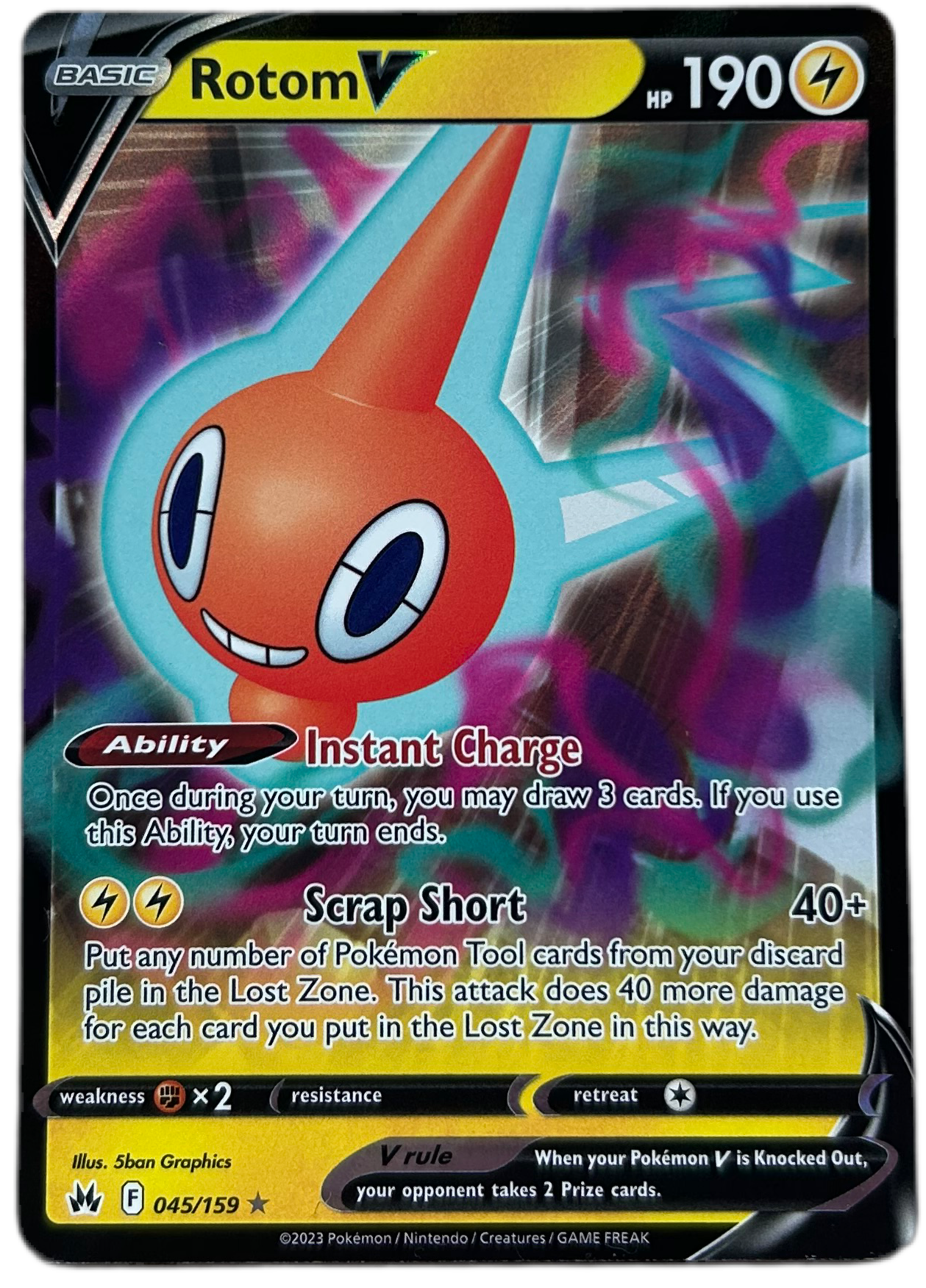 Rotom V #58 Lost Origin