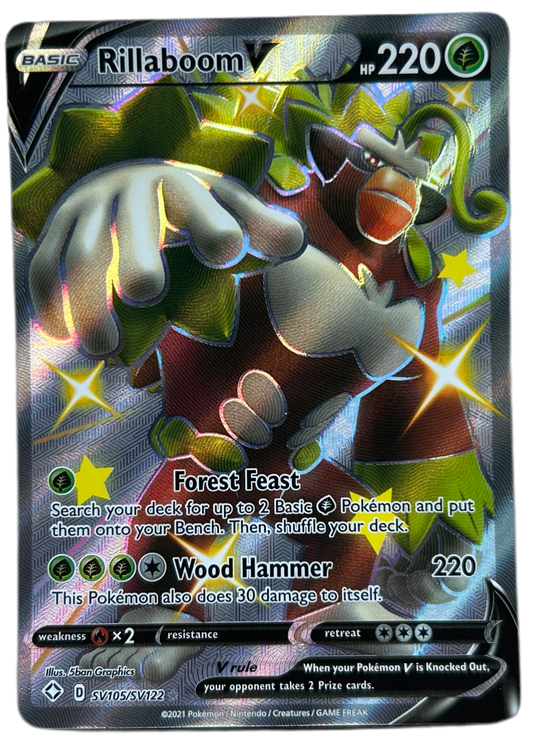 Rillaboom V #SV105 Shining Fates