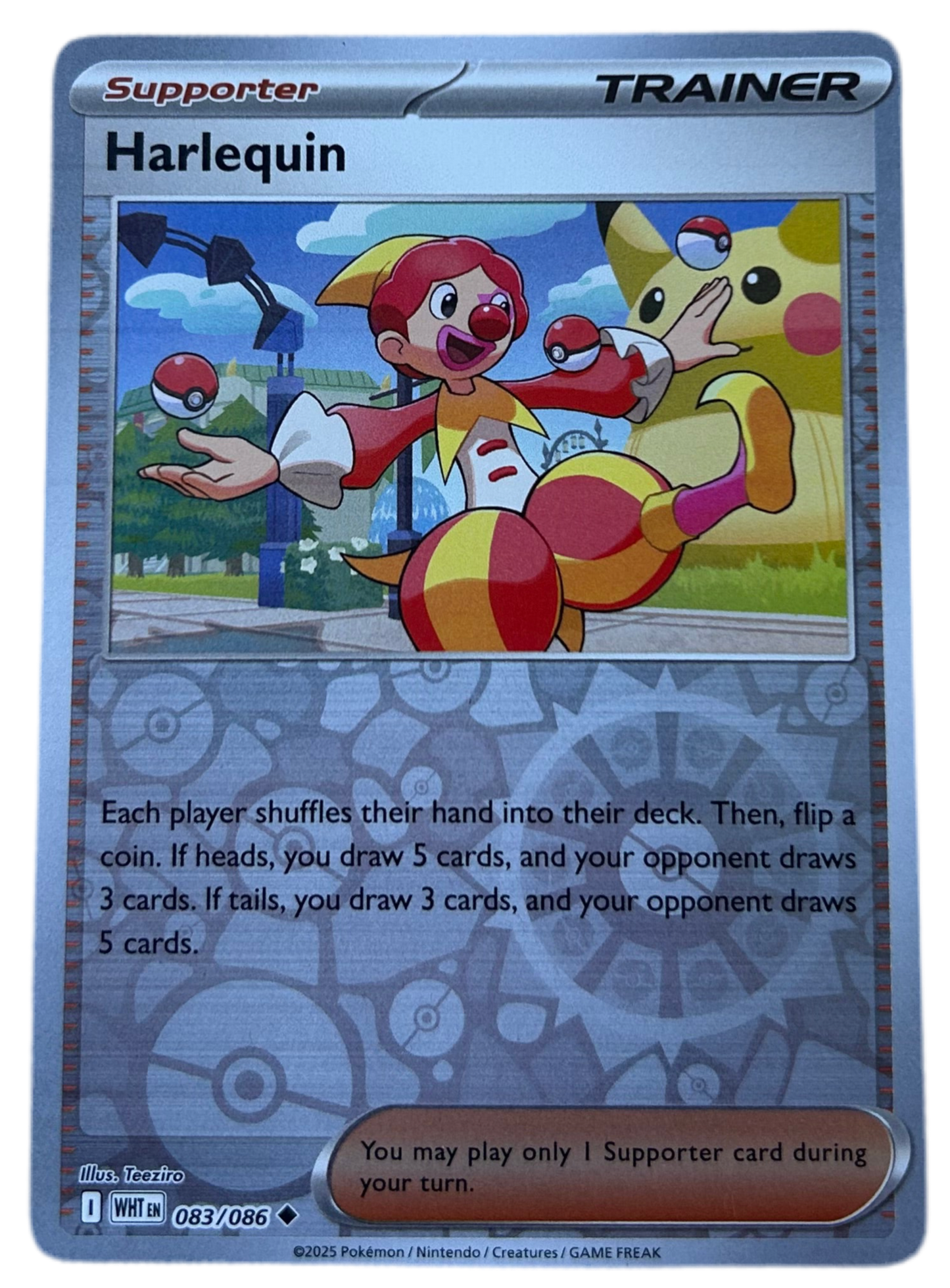 Harlequin #83 Reverse Holo White Flare