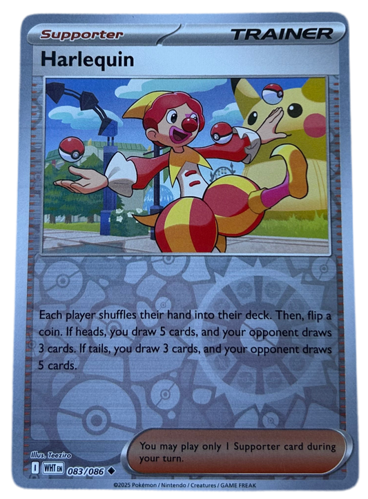 Harlequin #83 Reverse Holo White Flare