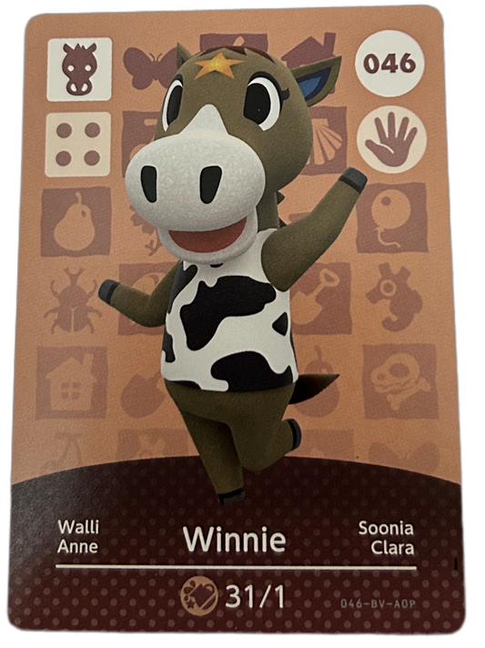 Winnie 046 Animal Crossing Amiibo Card Series 1