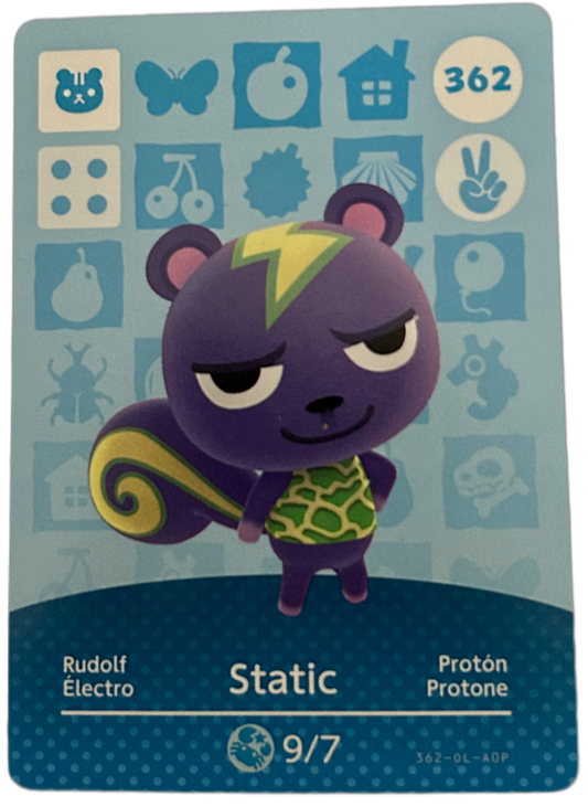 Static 362 Animal Crossing Amiibo Card Series 4