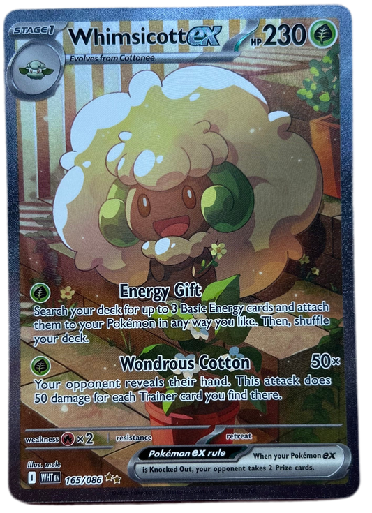 Whimsicott Ex #165 White Flare