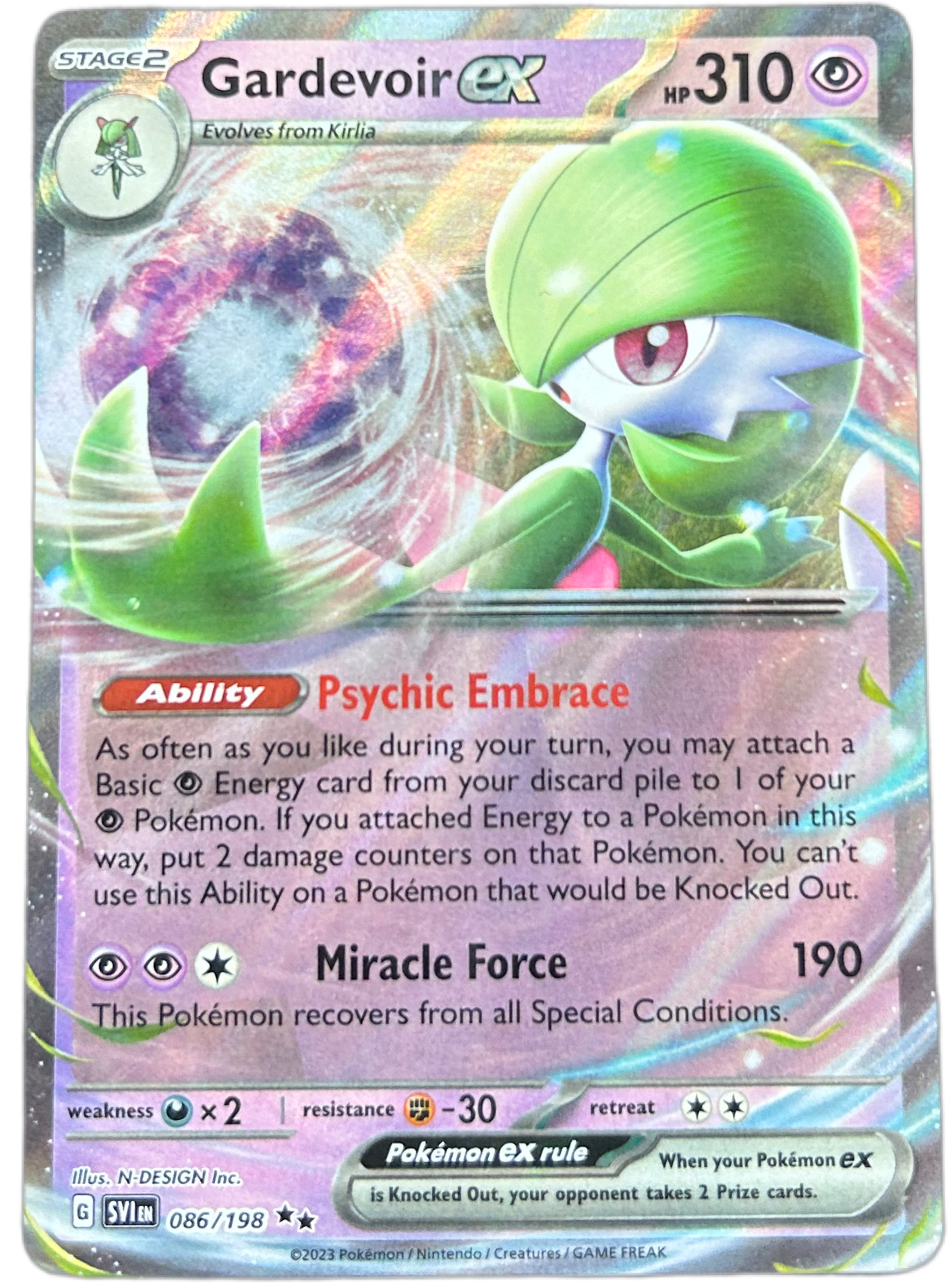Gardevoir Ex #86 Scarlet & Violet.