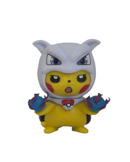 Pikachu Poncho Mewtwo Figure