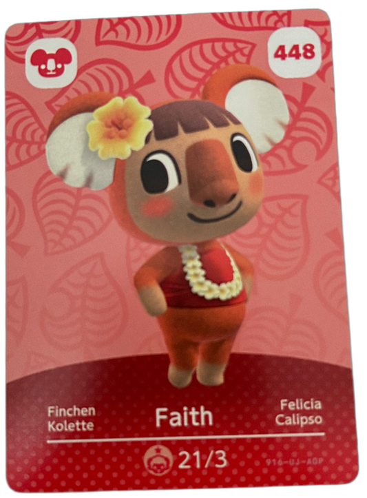 Faith 448 Animal Crossing Amiibo Card