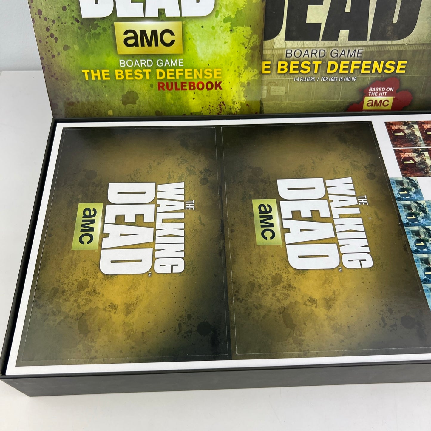 The Walking Dead Board Game The Best Defense AMC Open Box Never Played