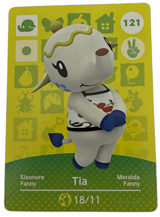 Tia 121 Animal Crossing Amiibo Card