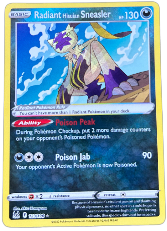 Radiant Hisuian Sneasler #123 Lost Origin.