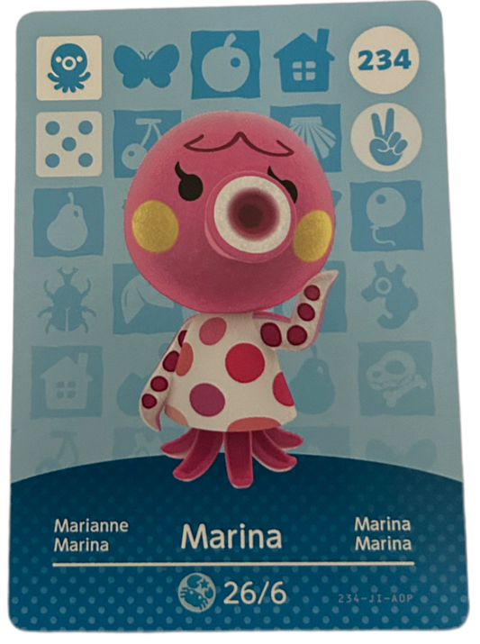 Marina 234 Animal Crossing Amiibo Card