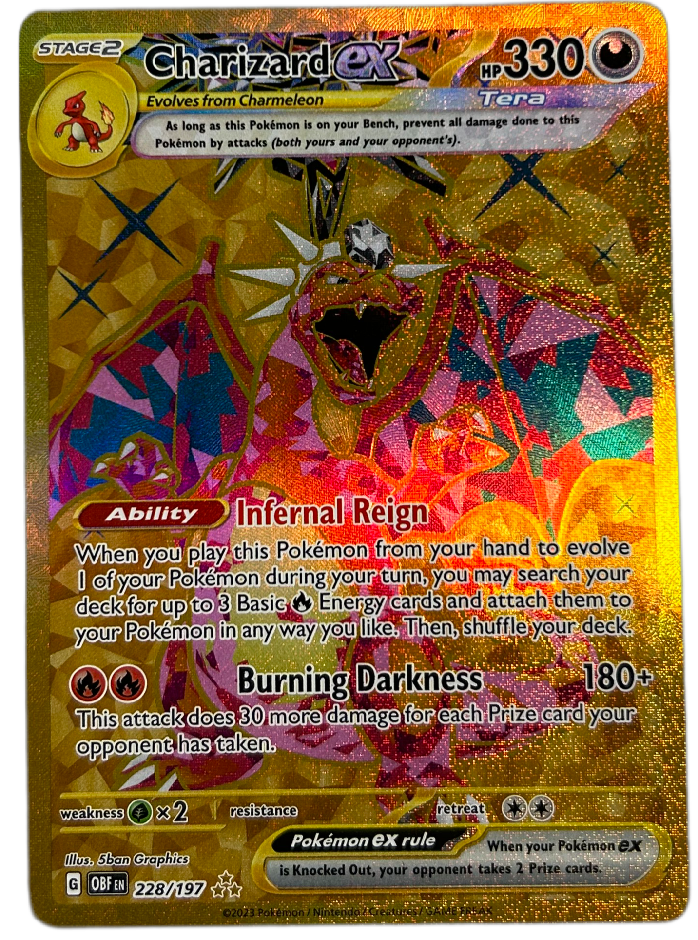 Charizard Ex #228 Obsidian Flames