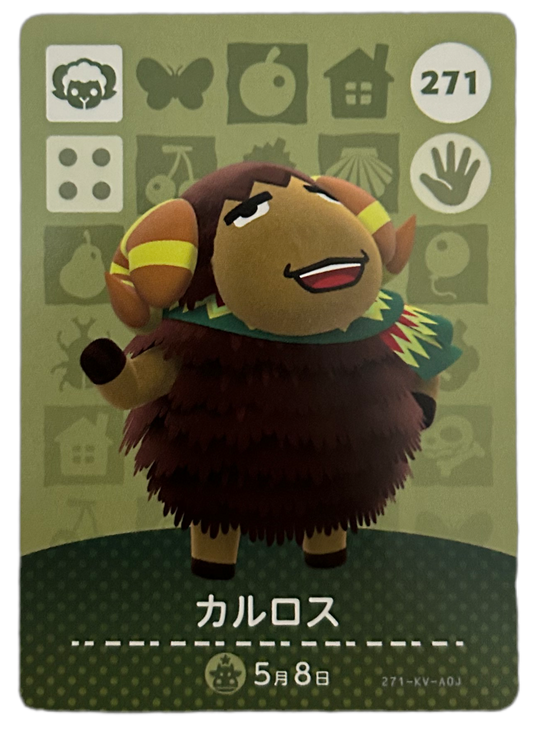 Curlos 271 Animal Crossing Amiibo Series 3 Japanese Card