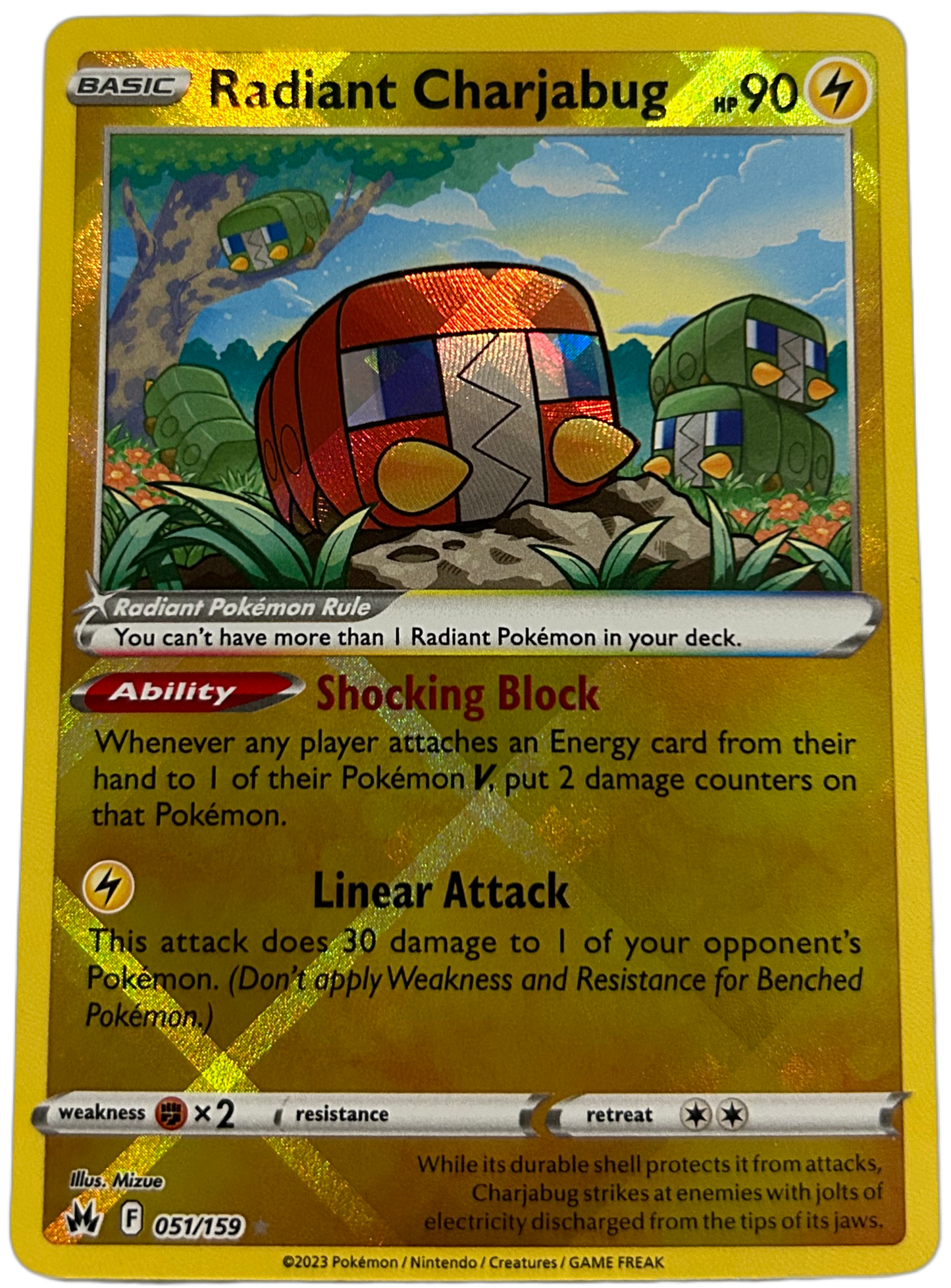 Radiant Charjabug #51 Crown Zenith