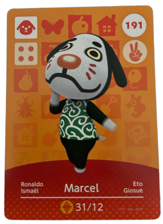 Marcel 191 Animal Crossing Amiibo Card