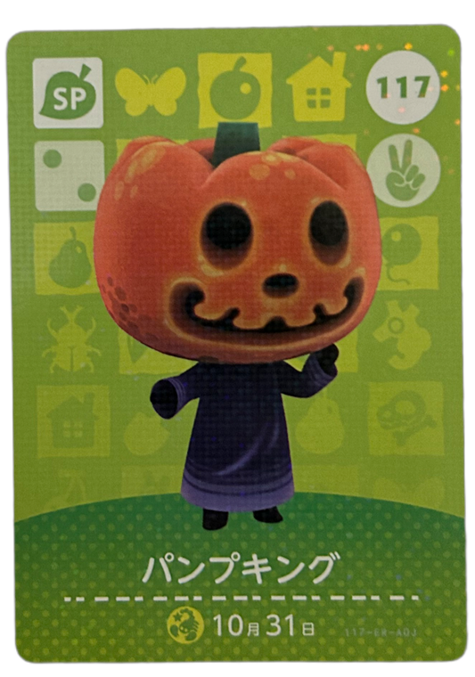 Jack 117 Animal Crossing Amiibo Japanese Card